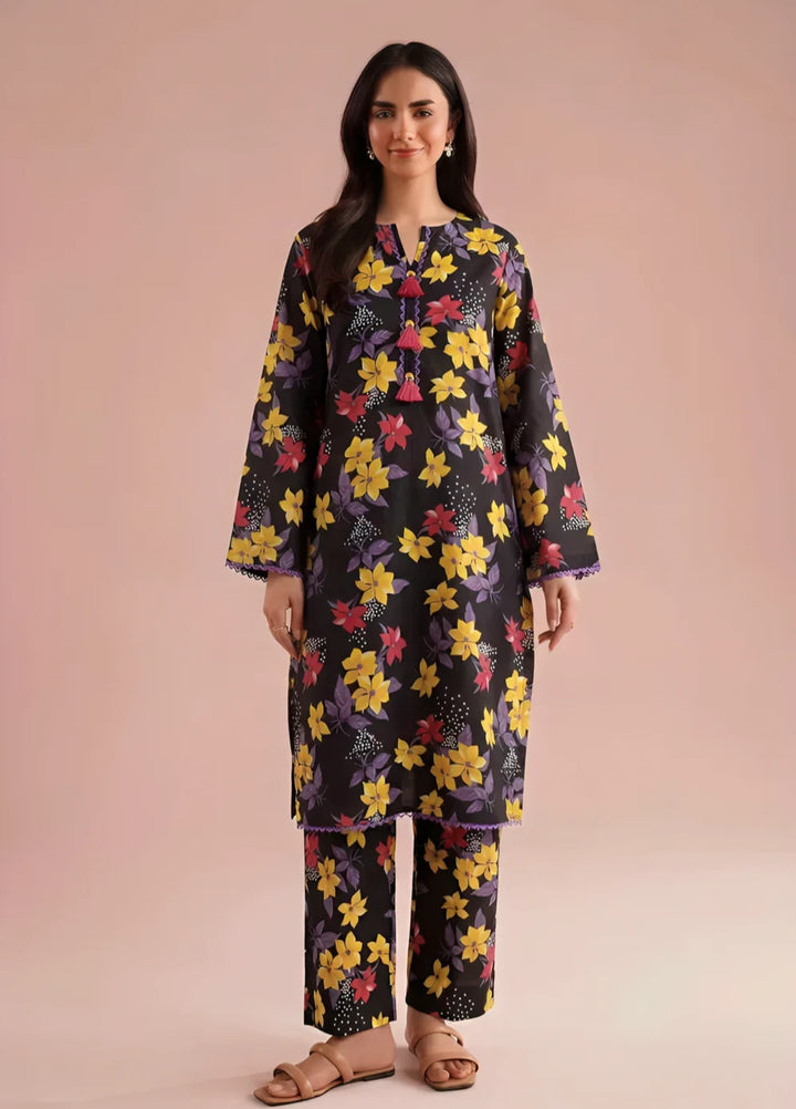 Stitching Cotton Women Pret 2 Piece Printed Suit D-02 - Winter Collection