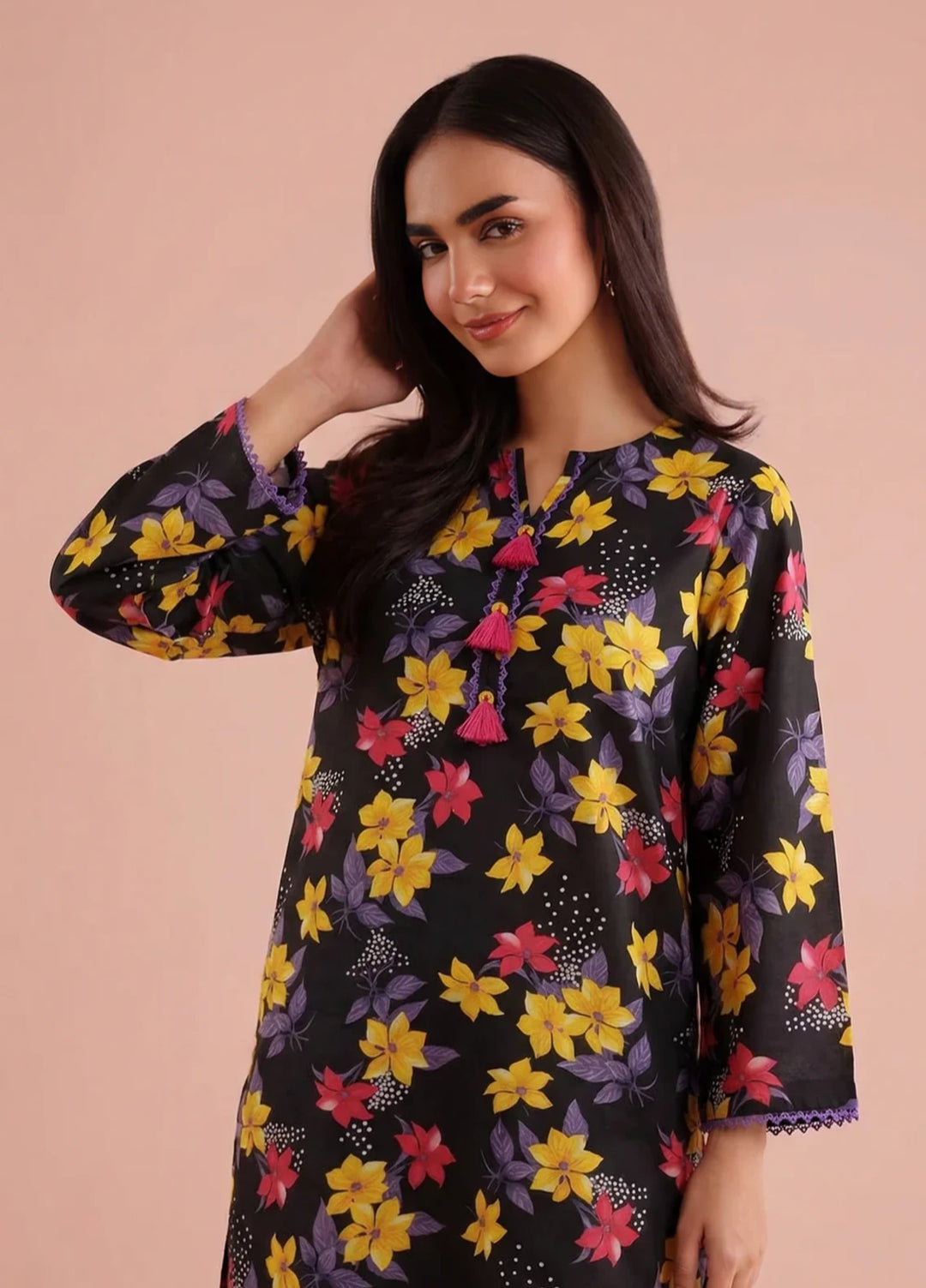 Stitching Cotton Women Pret 2 Piece Printed Suit D-02 - Winter Collection