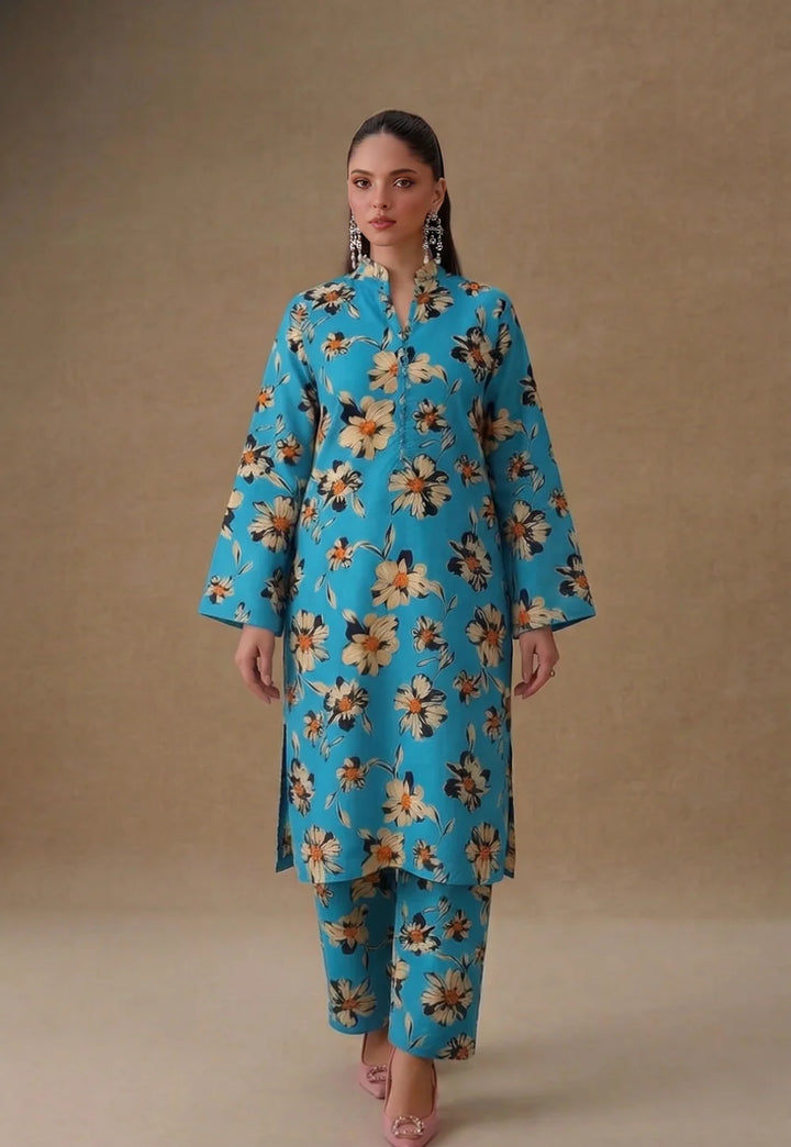 Stitching Cotton Women Pret 2 Piece Printed Suit D-08 - Summer Collection