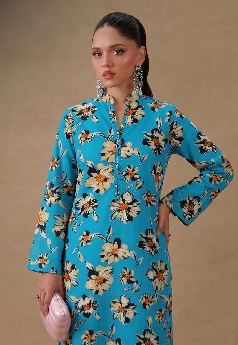Stitching Cotton Women Pret 2 Piece Printed Suit D-08 - Summer Collection