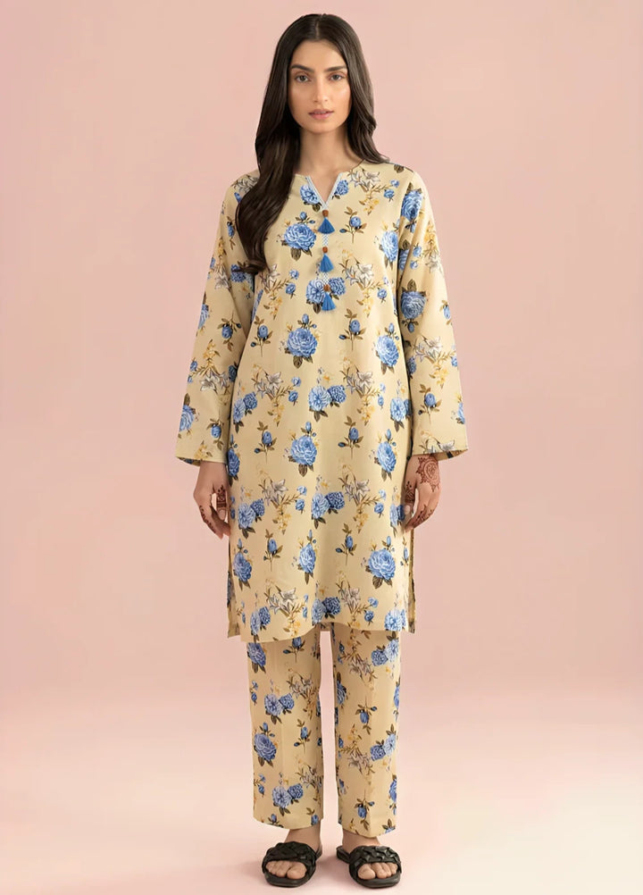 Stitching Cotton Women Pret Pure Cambric 2 Piece Printed Suit D-18 - SummerCollection
