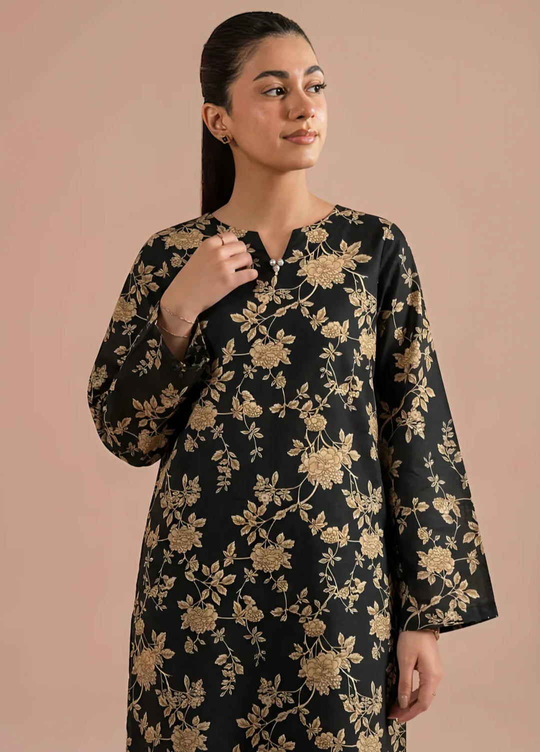 Stitching Cotton Women Pret Pure Cambric 2 Piece Printed Suit D-11 - SummerCollection