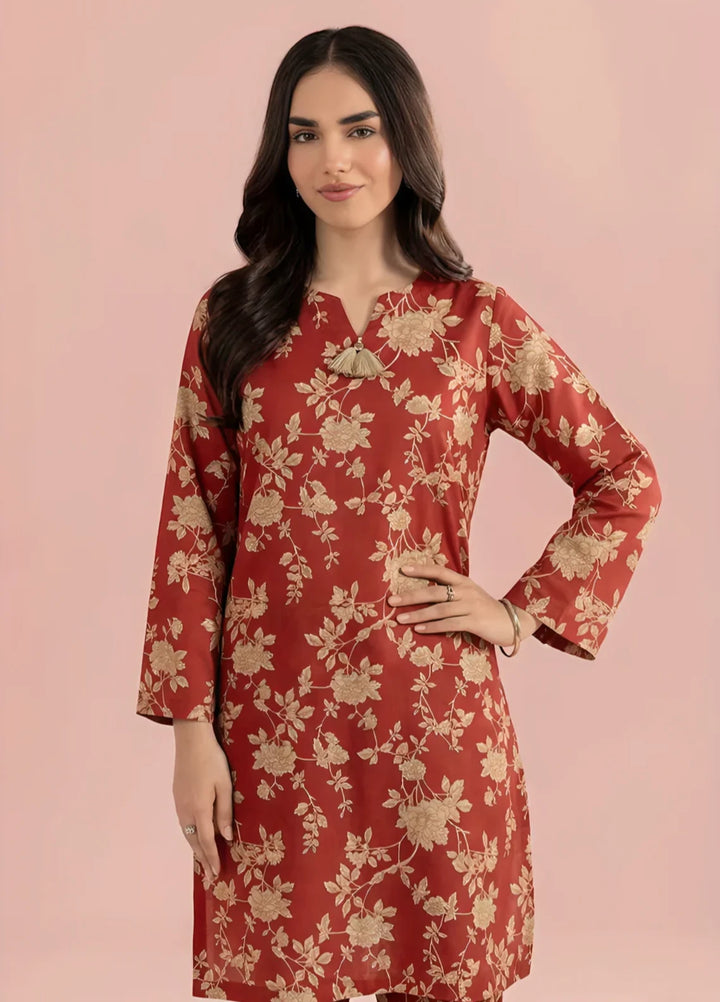 Stitching Cotton Women Pret Pure Cambric 2 Piece Printed Suit D-05 - SummerCollection