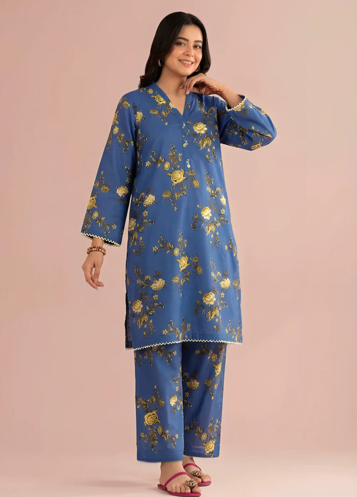 Stitching Cotton Women Pret Pure Cambric 2 Piece Printed Suit D-27 - SummerCollection
