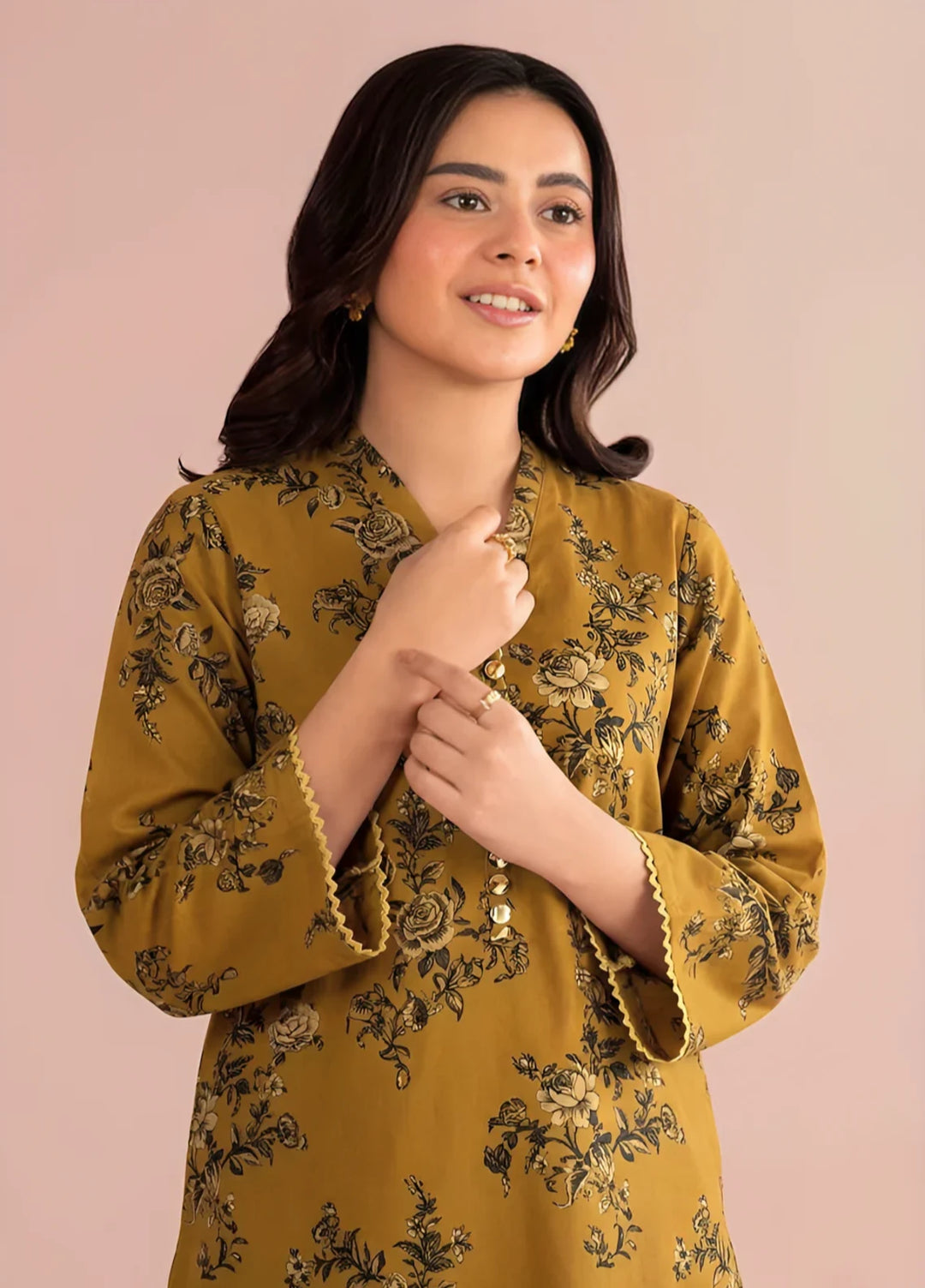 Stitching Cotton Women Pret Pure Cambric 2 Piece Printed Suit D-30 - SummerCollection