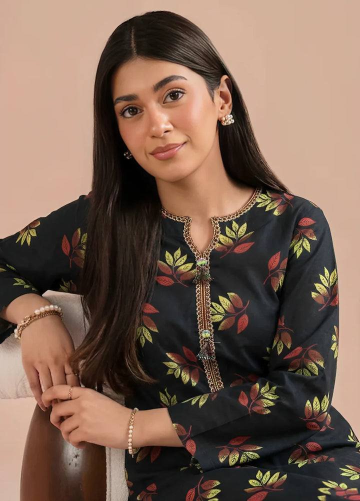 Stitching Cotton Women Pret Pure Cambric 2 Piece Printed Suit D-06 - SummerCollection