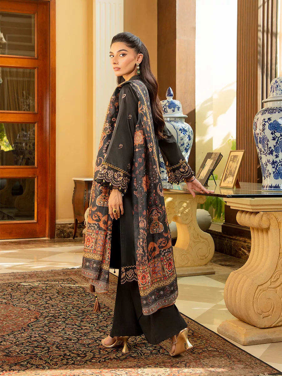Jashn e Noor by Salitex Unstitched Embroidered 3 Piece Net SUNW7JI082 - Summer Collection