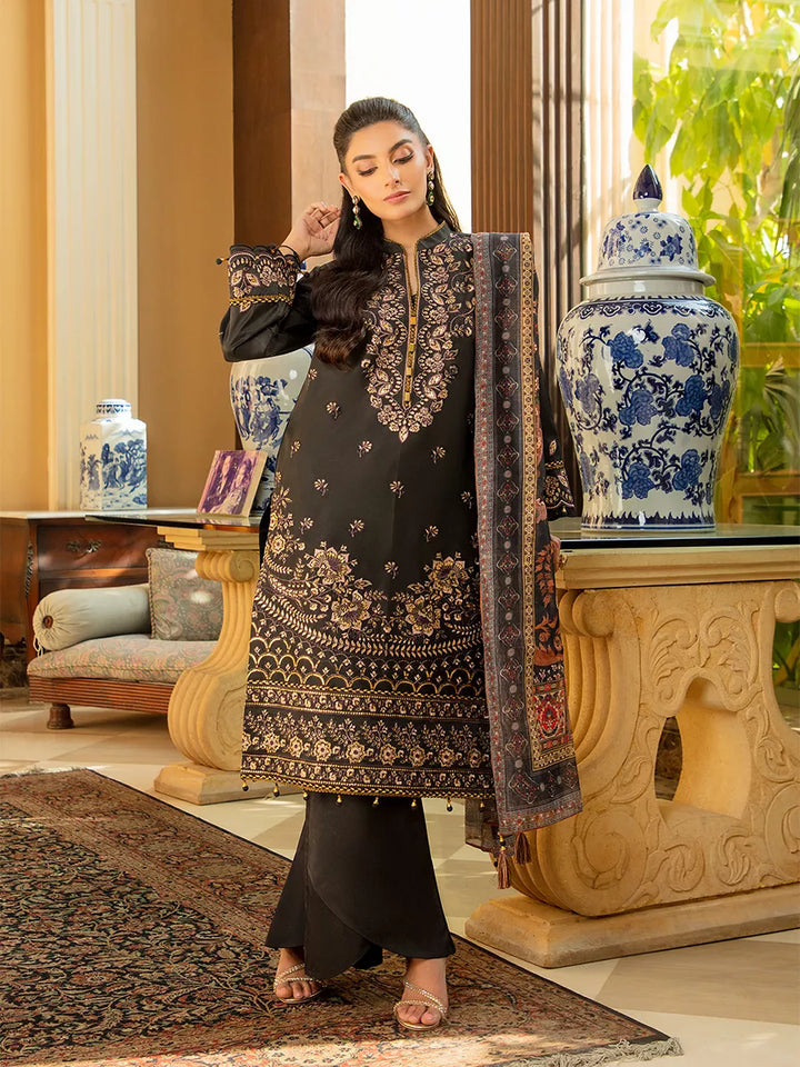Jashn e Noor by Salitex Unstitched Embroidered 3 Piece Net SUNW7JI082 - Summer Collection