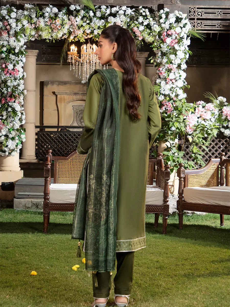 Jashn e Noor by Salitex Unstitched Embroidered 3 Piece Cotton Net SUNW7JI090 - Summer Collection