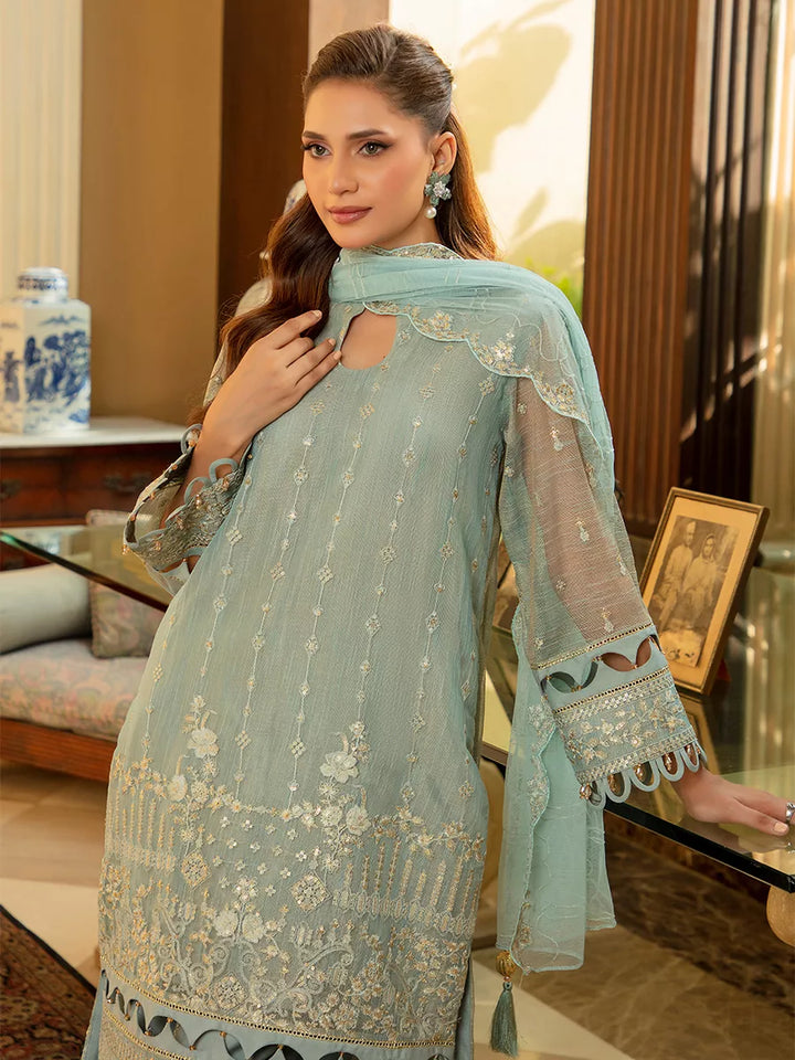 Jashn e Noor by Salitex Unstitched Embroidered 3 Piece Paper Cotton SUNW7NO085 - Summer Collection