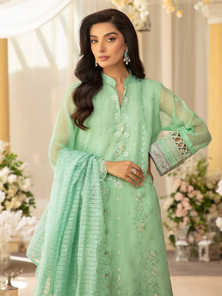 Jashn e Noor by Salitex Unstitched Embroidered 3 Piece Cotton Net SUNW7NO078 - Summer Collection