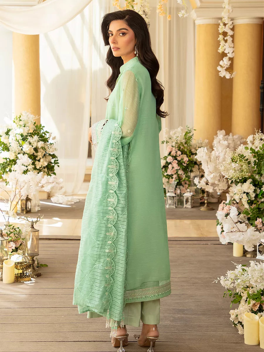 Jashn e Noor by Salitex Unstitched Embroidered 3 Piece Cotton Net SUNW7NO078 - Summer Collection