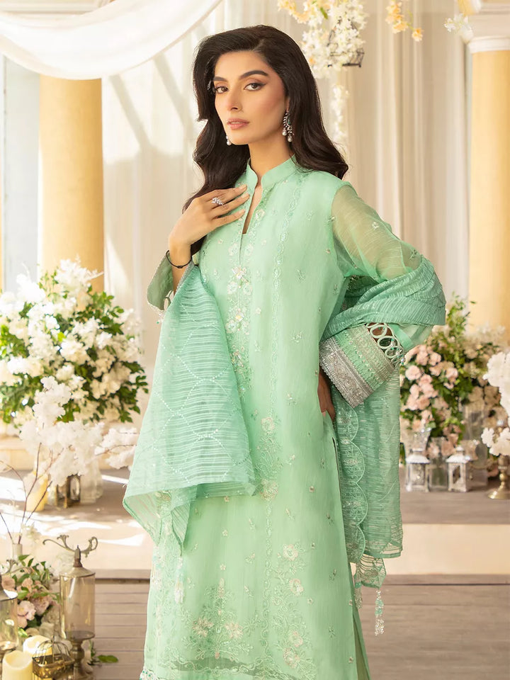 Jashn e Noor by Salitex Unstitched Embroidered 3 Piece Cotton Net SUNW7NO078 - Summer Collection