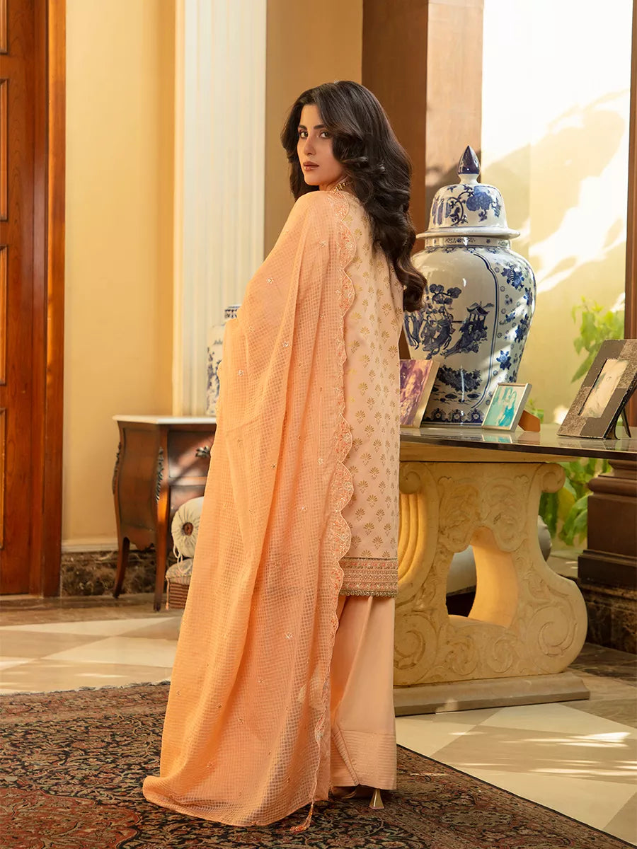 Jashn e Noor by Salitex Unstitched Embroidered 3 Piece Khaddi Net SUNW7NO094 - Summer Collection