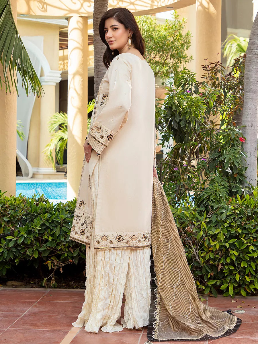 Jashn e Noor by Salitex Unstitched Embroidered 3 Piece Organza SUNW7NO089 - Summer Collection