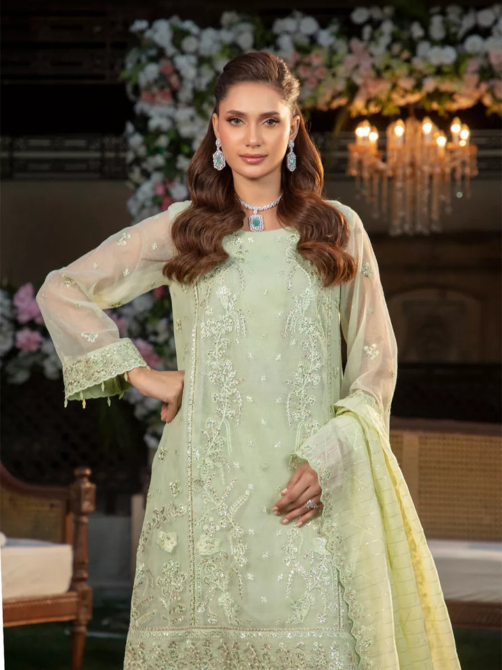 Jashn e Noor by Salitex Unstitched Embroidered 3 Piece Raw Silk SUNW7NO096 - Summer Collection