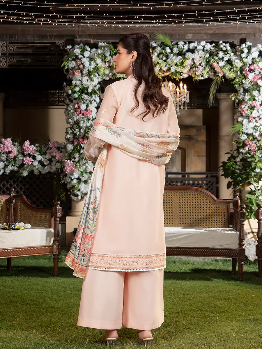 Jashn e Noor by Salitex Unstitched Embroidered 3 Piece Cotton Silk SUNW7JI084 - Summer Collection