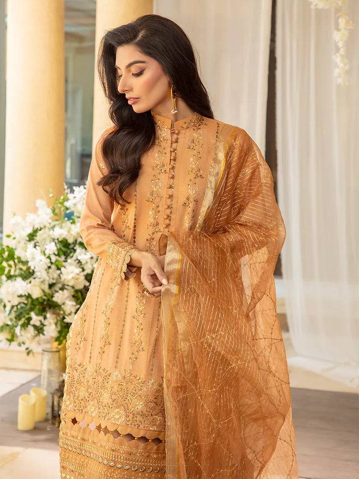 Jashn e Noor by Salitex Unstitched Embroidered 3 Piece Net SUNW7NO086 - Summer Collection