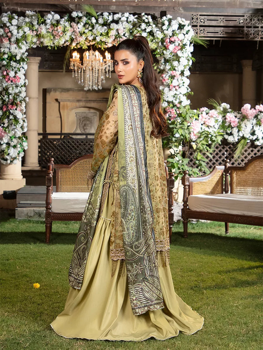 Jashn e Noor by Salitex Unstitched Embroidered 3 Piece Cotton Net SUNW7JI089 - Summer Collection