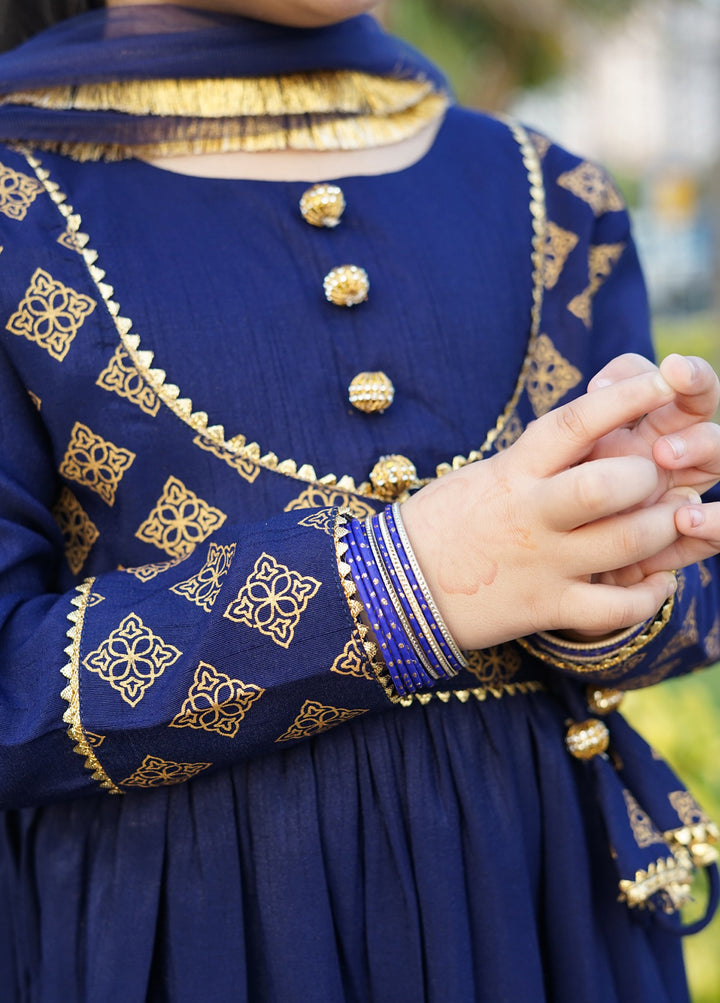 Modest Girls Pret Printed Rawsilk 3 Piece Suit Zehra - Wedding Collection
