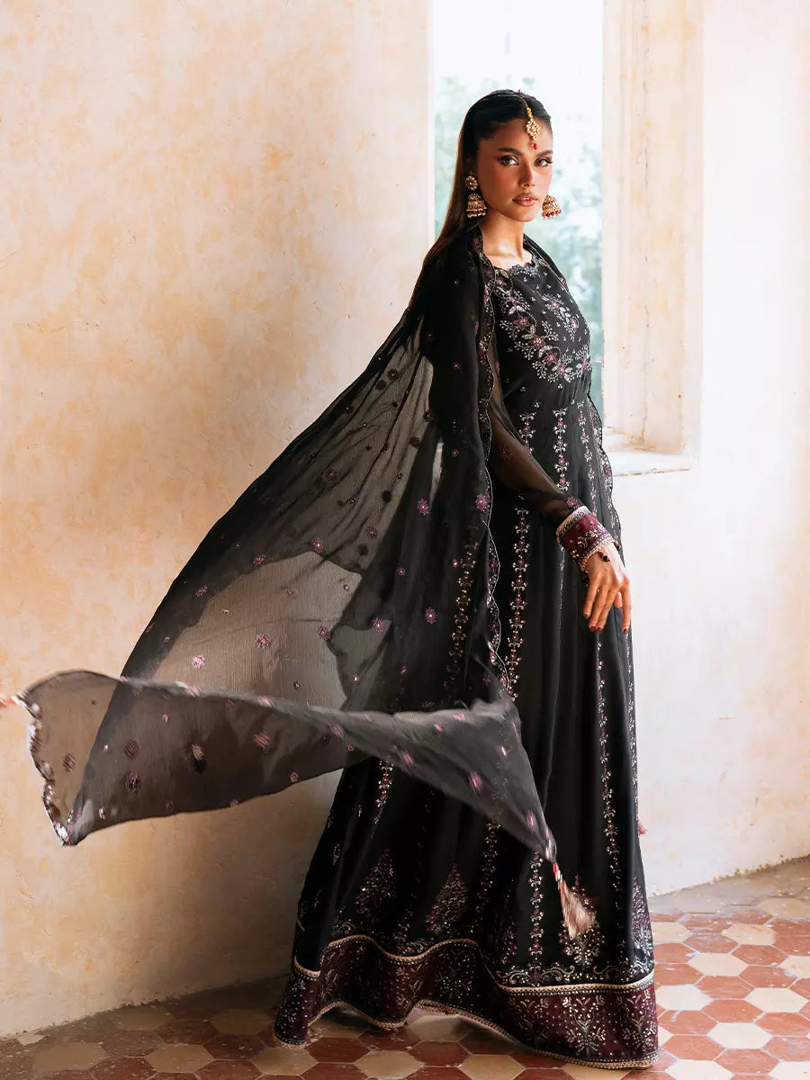 Salitex Unstitched Embroidered Chiffon 3 Piece Suit SUNW7JI116UT - Eid Collection