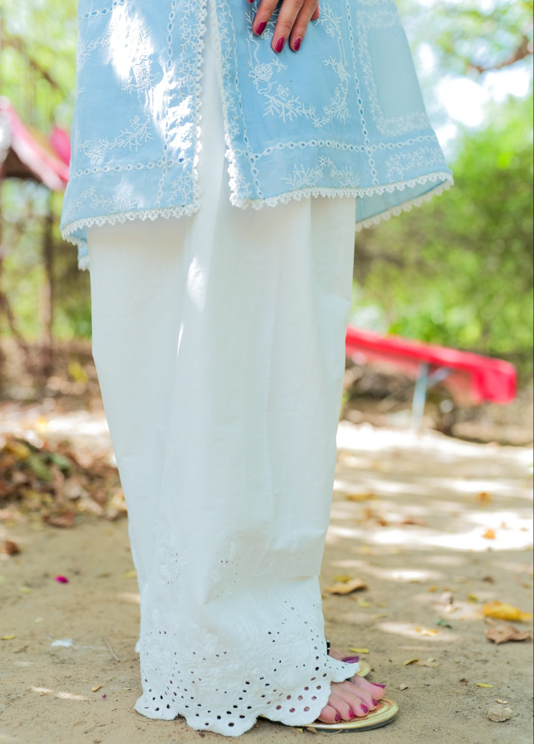 Lamha by Eman Butt RTW Embriodered Chikankari Cotton 2 Piece Subha - Summer Collection