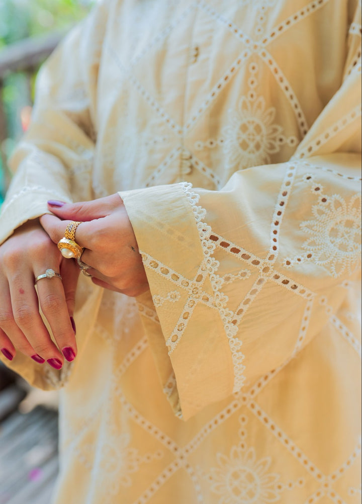 Lamha by Eman Butt RTW Embriodered Chikankari Cotton 2 Piece Mitti - Summer Collection