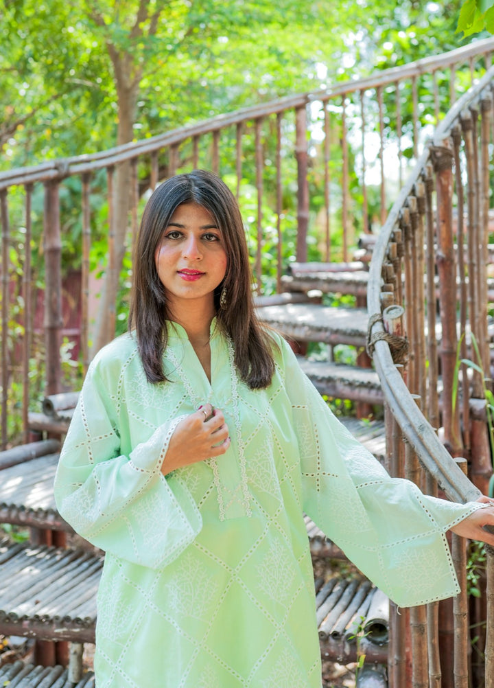 Lamha by Eman Butt RTW Embriodered Chikankari Cotton 2 Piece Roshni - Summer Collection