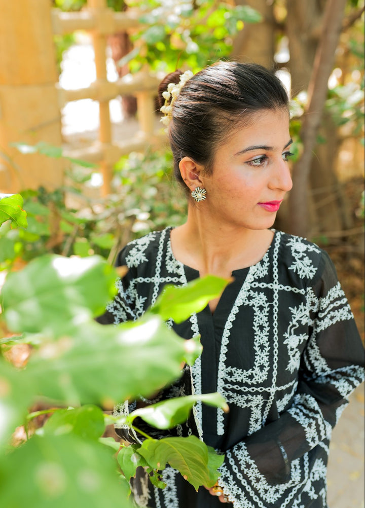 Lamha by Eman Butt RTW Embriodered Chikankari Cotton 2 Piece Saya - Summer Collection