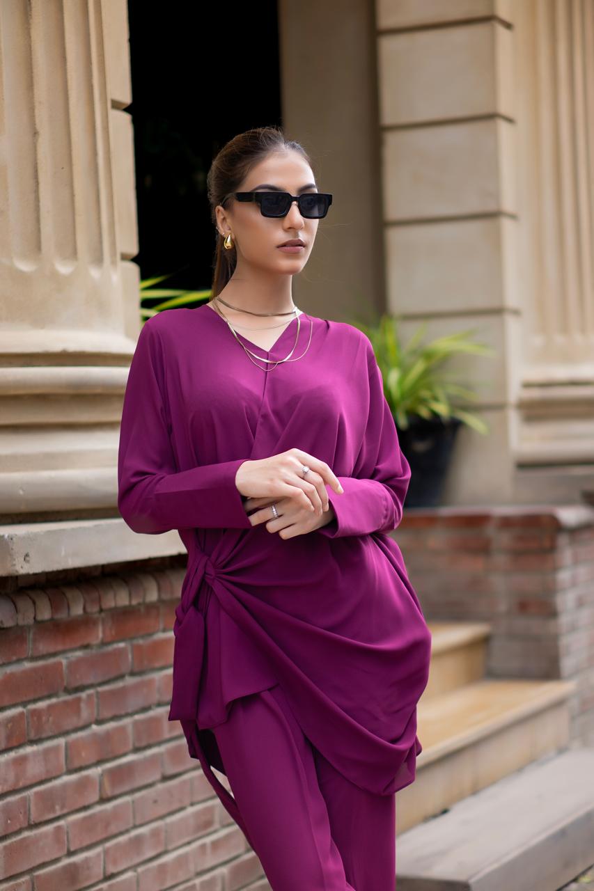 Planet by Eman Butt RTW Solids Georgette Co-Ord Sets Venus - Summer Collection