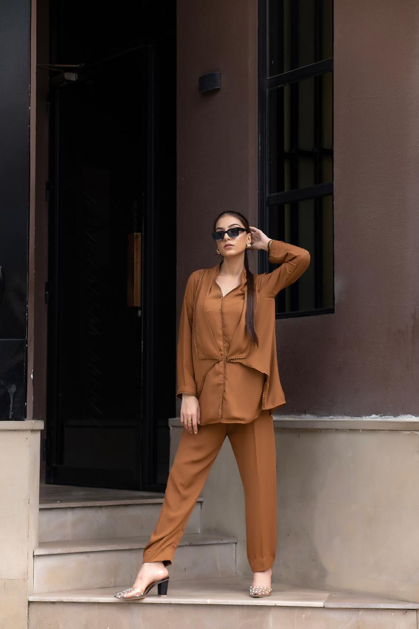 Planet by Eman Butt RTW Solids Georgette Co-Ord Sets Mars - Summer Collection