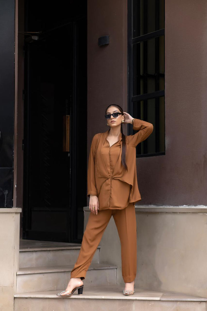 Planet by Eman Butt RTW Solids Georgette Co-Ord Sets Mars - Summer Collection