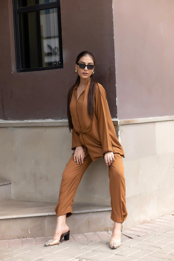 Planet by Eman Butt RTW Solids Georgette Co-Ord Sets Mars - Summer Collection