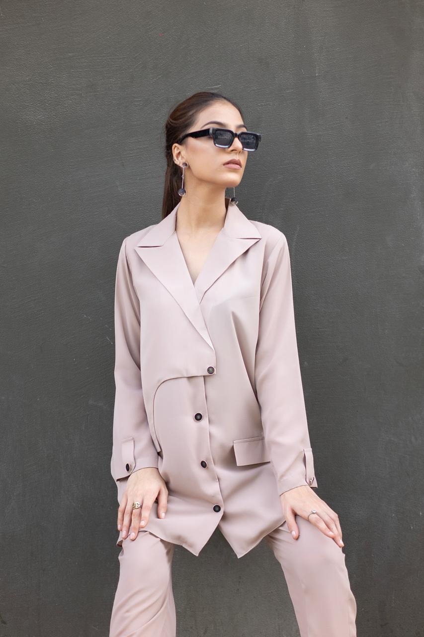 Planet by Eman Butt RTW Solids Georgette Co-Ord Sets Saturn - Summer Collection