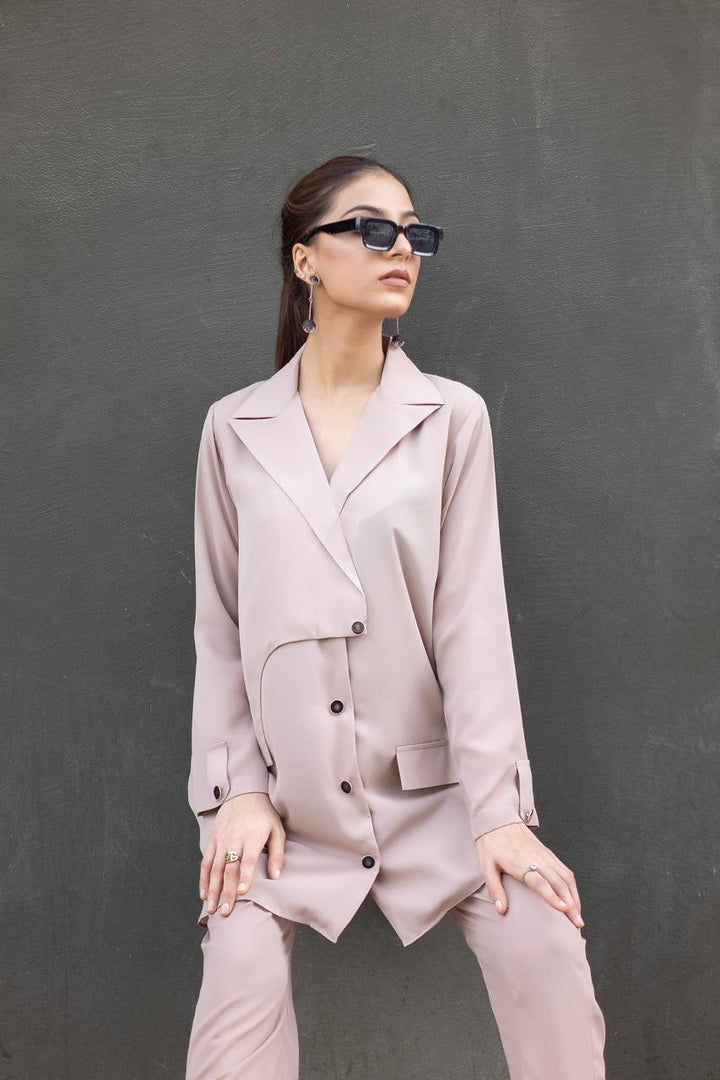 Planet by Eman Butt RTW Solids Georgette Co-Ord Sets Saturn - Summer Collection