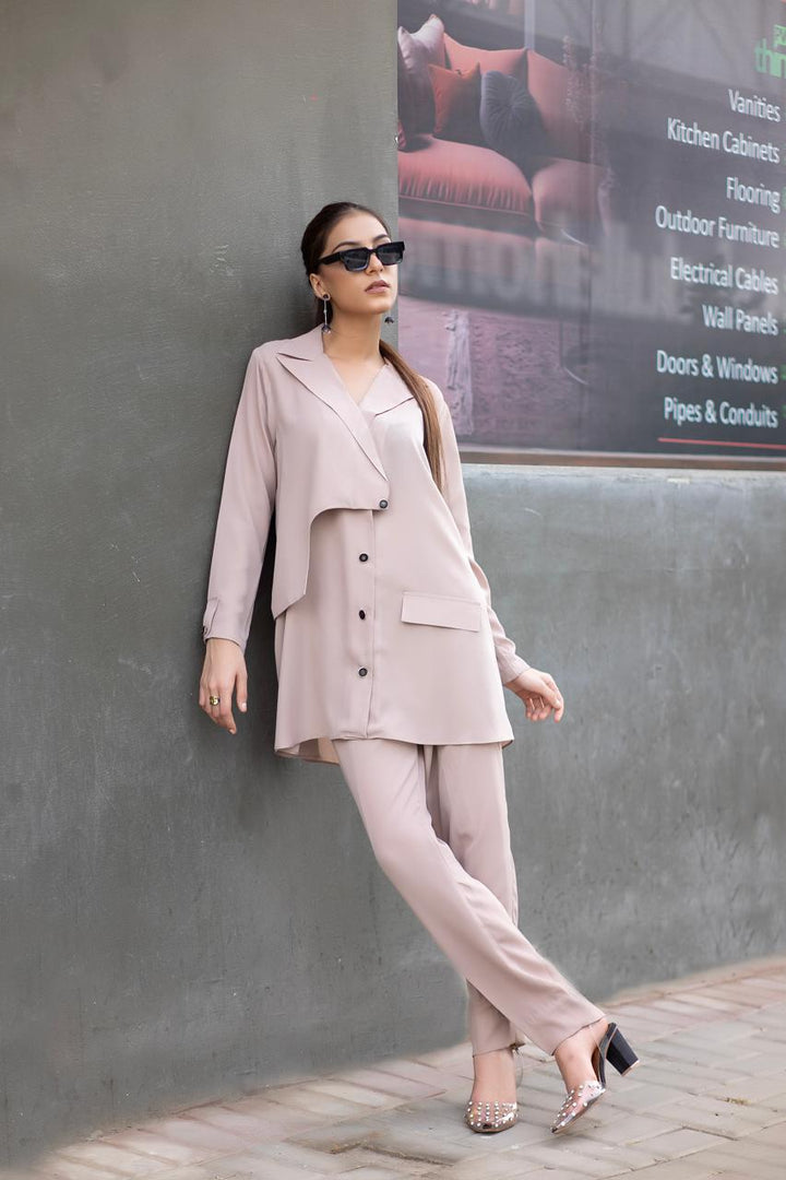 Planet by Eman Butt RTW Solids Georgette Co-Ord Sets Saturn - Summer Collection