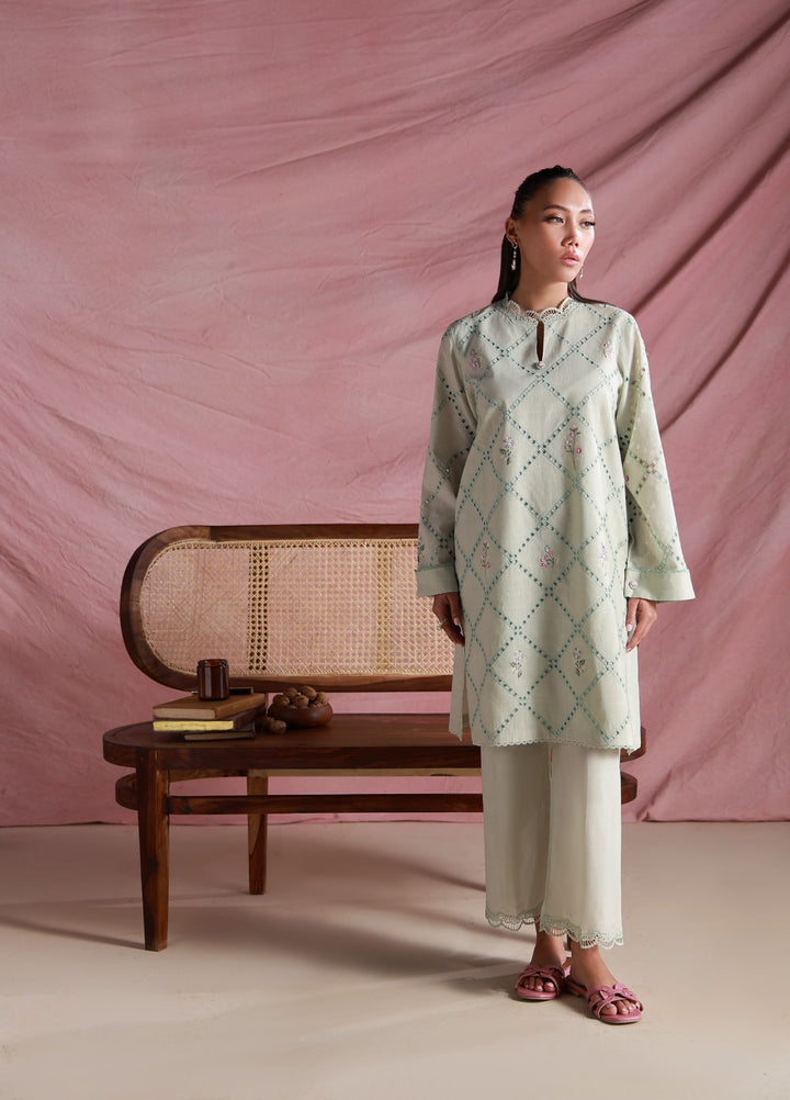 Sahar Women Embroidered Lawn 2 Piece Suit Verdant Lattice - Casual Collection