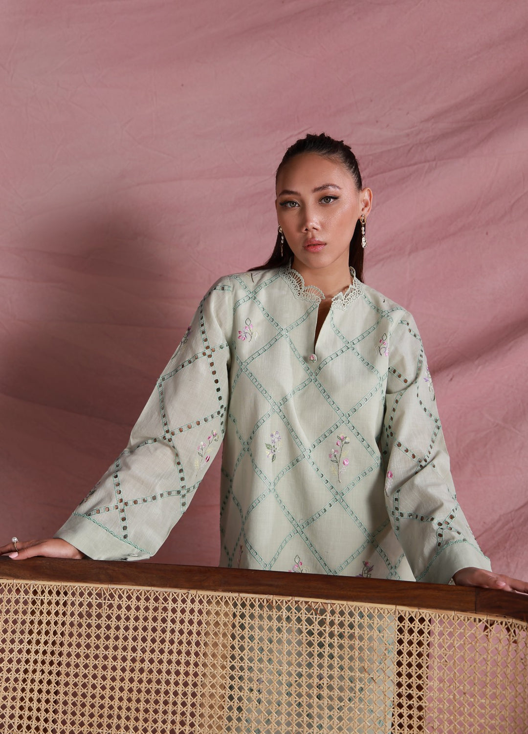 Sahar Women Embroidered Lawn 2 Piece Suit Verdant Lattice - Casual Collection