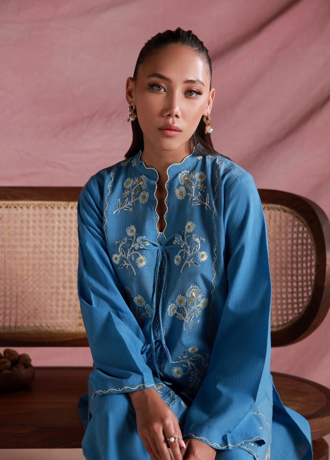 Sahar Women Embroidered Lawn 2 Piece Suit Bluebell Relic - Casual Collection