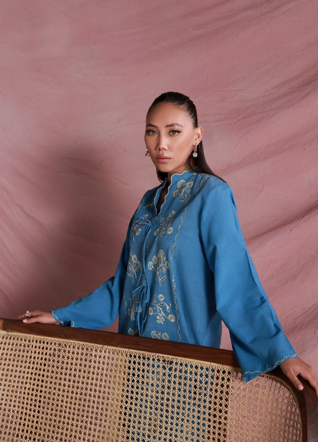 Sahar Women Embroidered Lawn 2 Piece Suit Bluebell Relic - Casual Collection