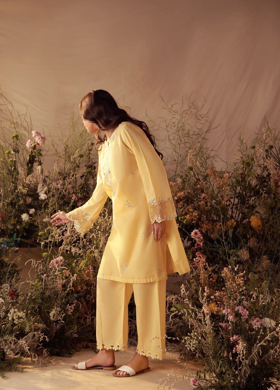 Sahar Women Embroidered Cambric 2 Piece Suit Buttercup - Casual Collection