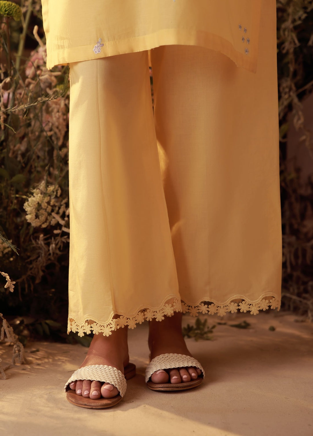Sahar Women Embroidered Cambric 2 Piece Suit Buttercup - Casual Collection