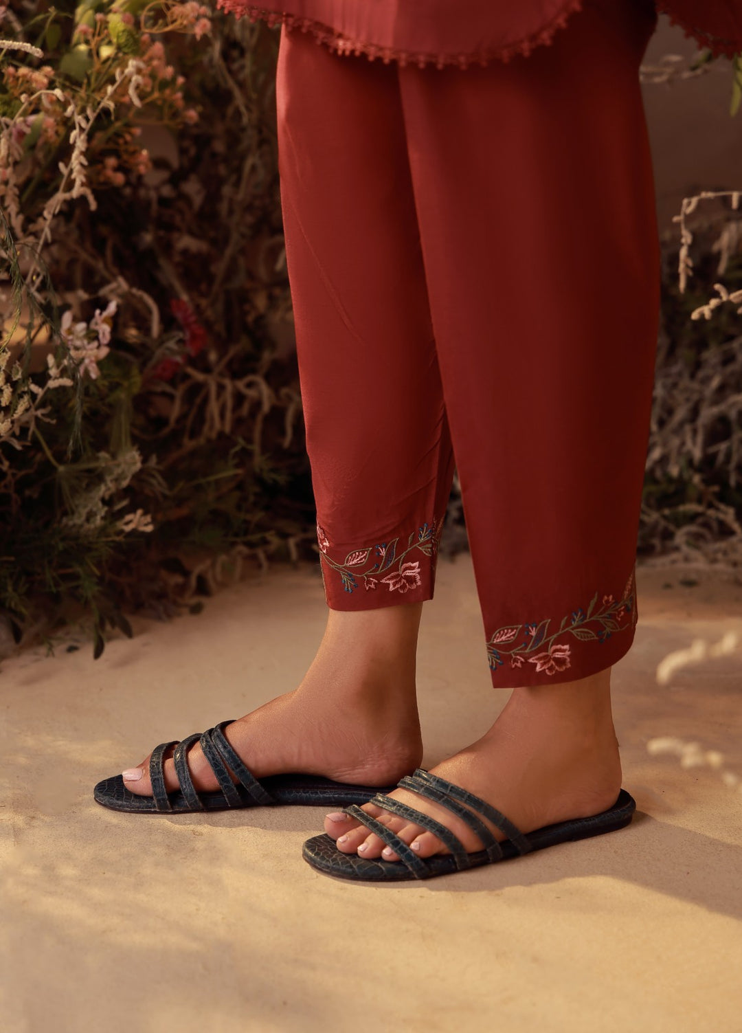 Sahar Women Embroidered Cambric 2 Piece Suit Blossom - Casual Collection