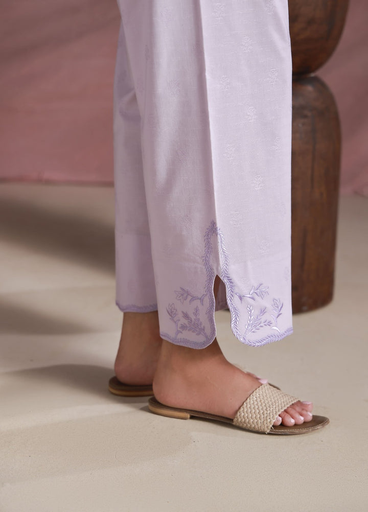 Sahar Women Embroidered Dobby 2 Piece Suit Soft Pearl - Casual Collection