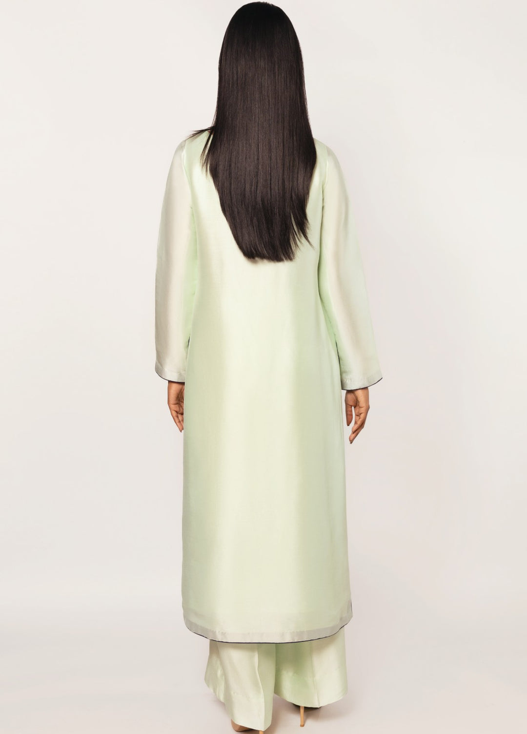 Gulenoor Women RTW Embroidered Sheesha Silk 3 Piece Suit The Jade Oasis - Festive Collection