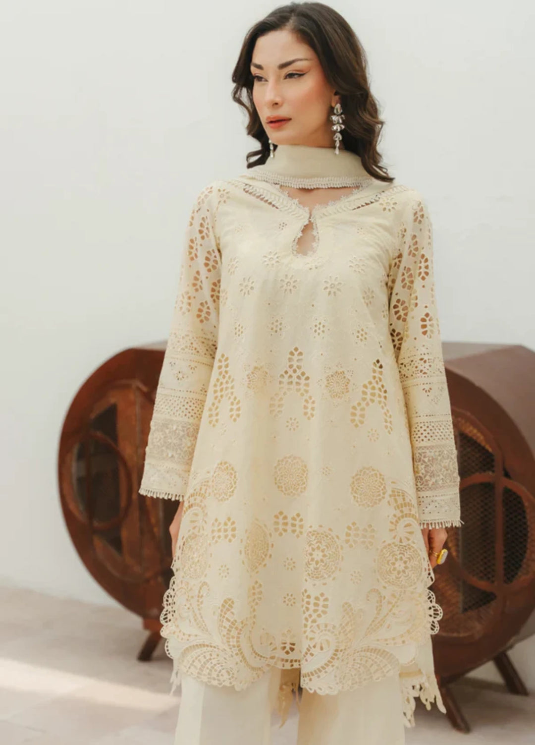Manara by Maria RTW Embroidered Chikankari 3 Piece Suit JASMINE Festive Collection