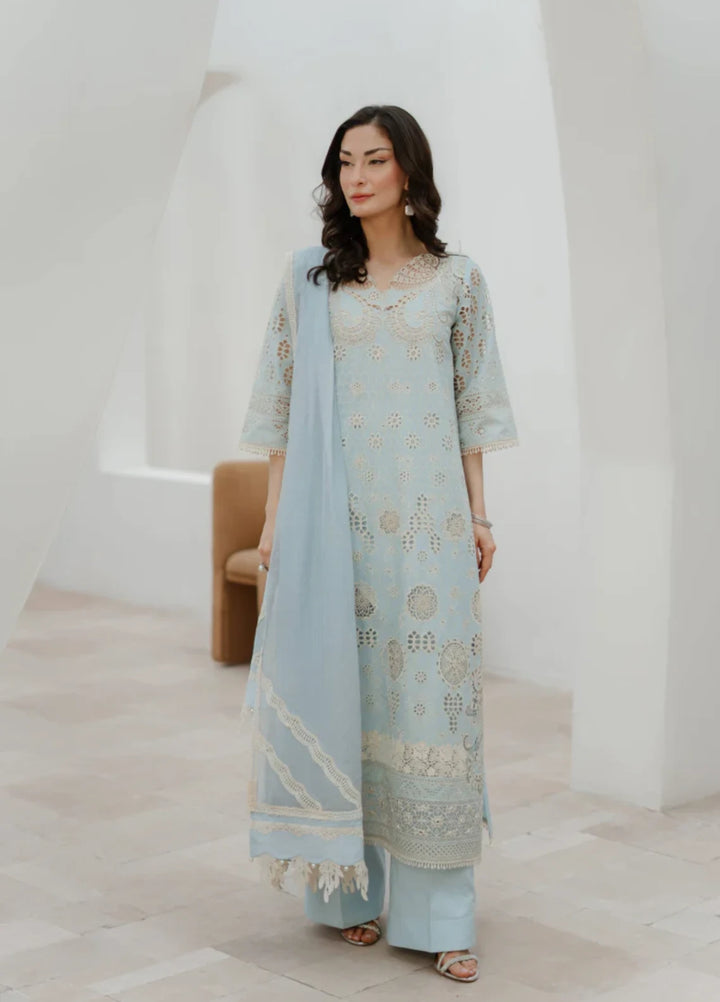 Manara by Maria RTW Embroidered Chikankari 3 Piece Suit DAFFODIL Festive Collection