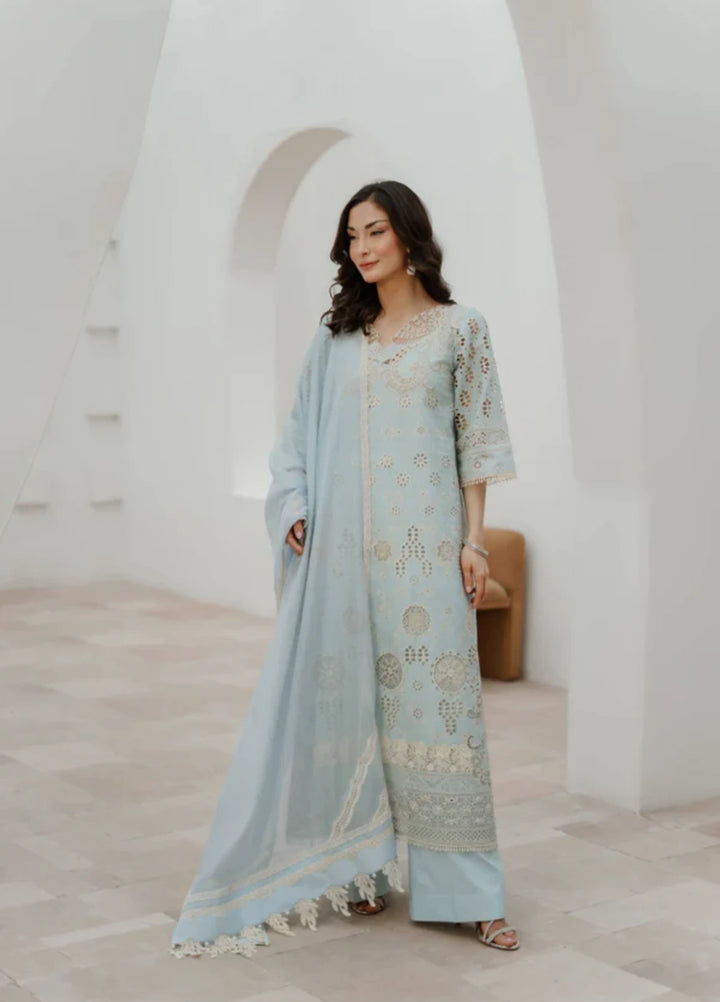 Manara by Maria RTW Embroidered Chikankari 3 Piece Suit DAFFODIL Festive Collection