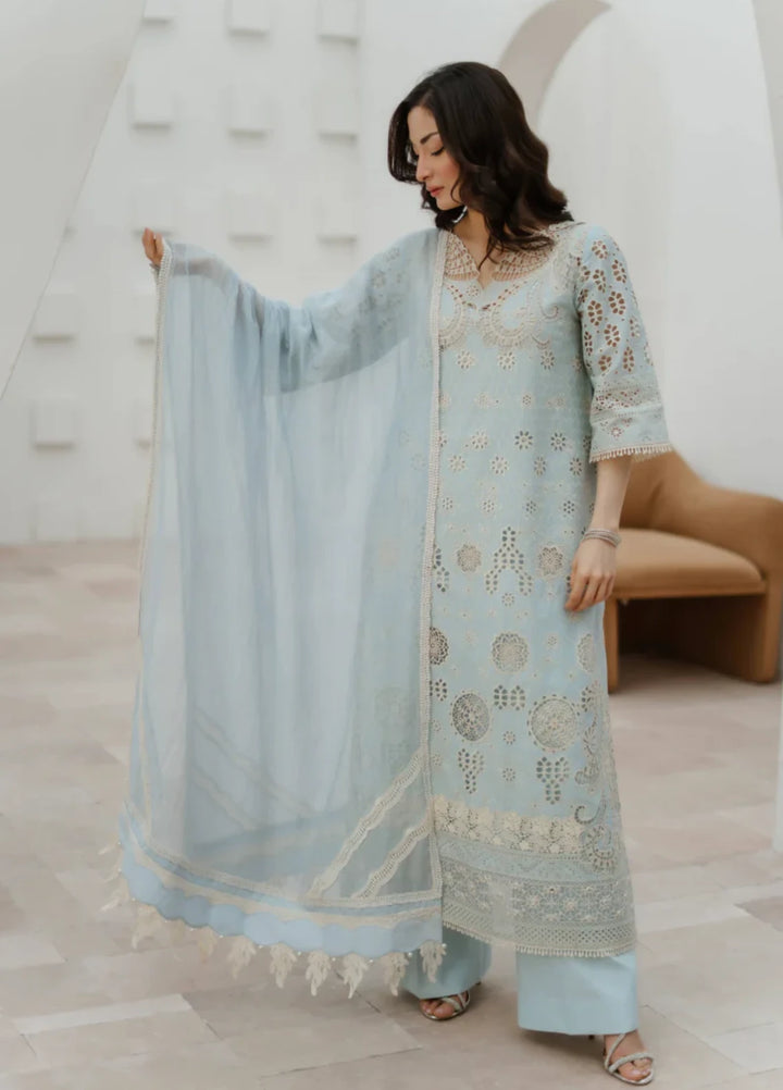 Manara by Maria RTW Embroidered Chikankari 3 Piece Suit DAFFODIL Festive Collection