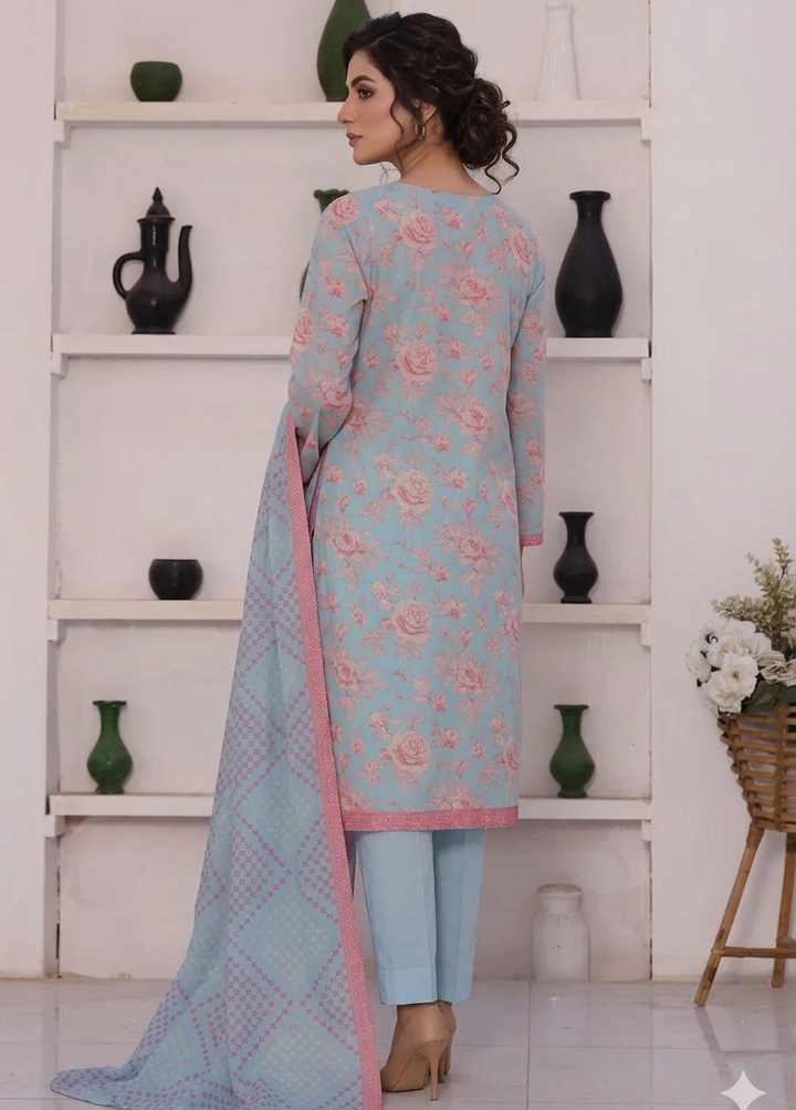 Summer Shades by HZ Textile Unstitched Printed Lawn 3 Piece Suit SPC-1309 - Casual Collection